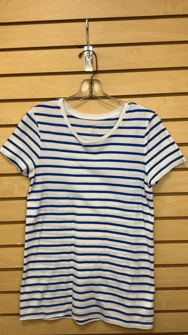Gap Top Medium White with Blue stripes