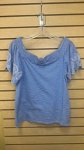 Loft Top Small Blue and White Stripes