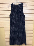 Hawthorn Dress Black with white and pink dots