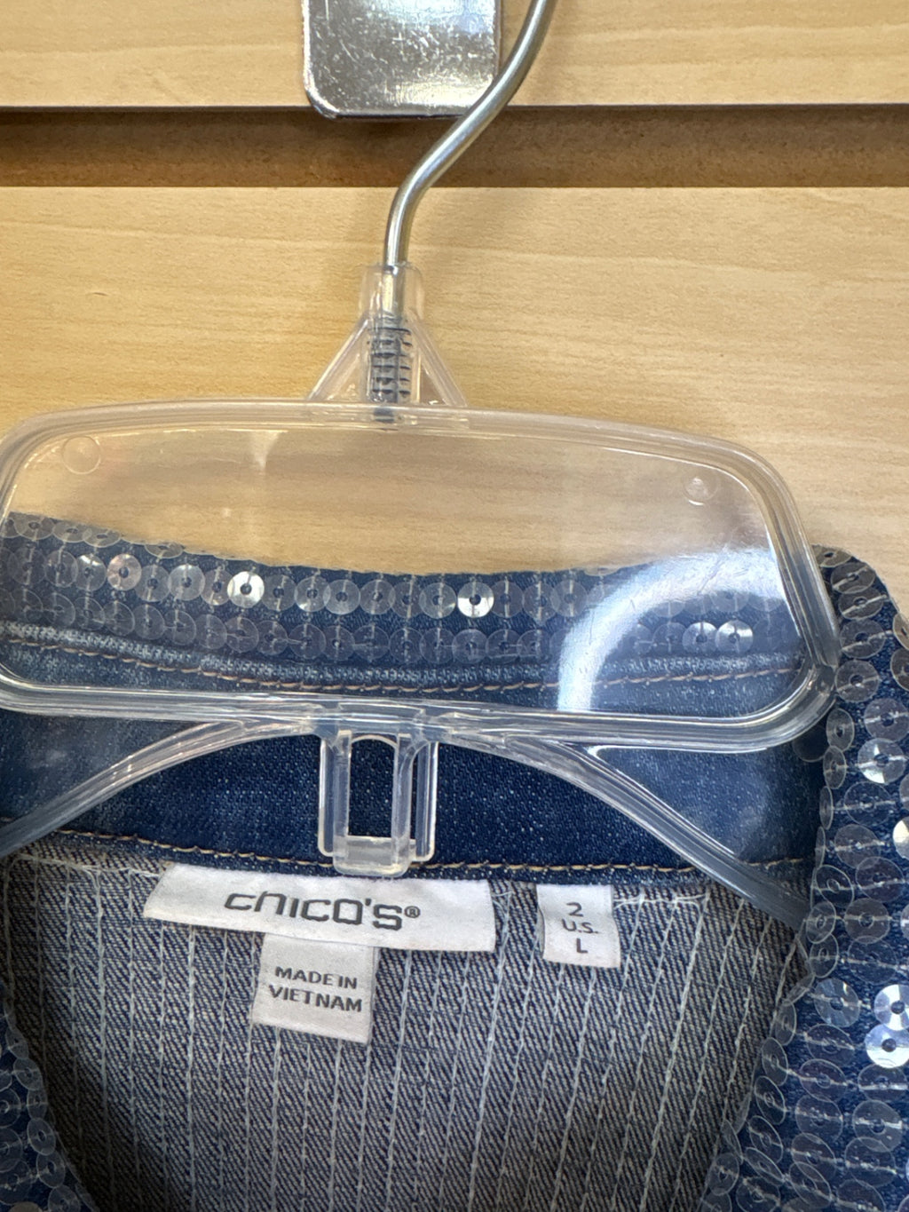 Chico's Denim Jacket Blue