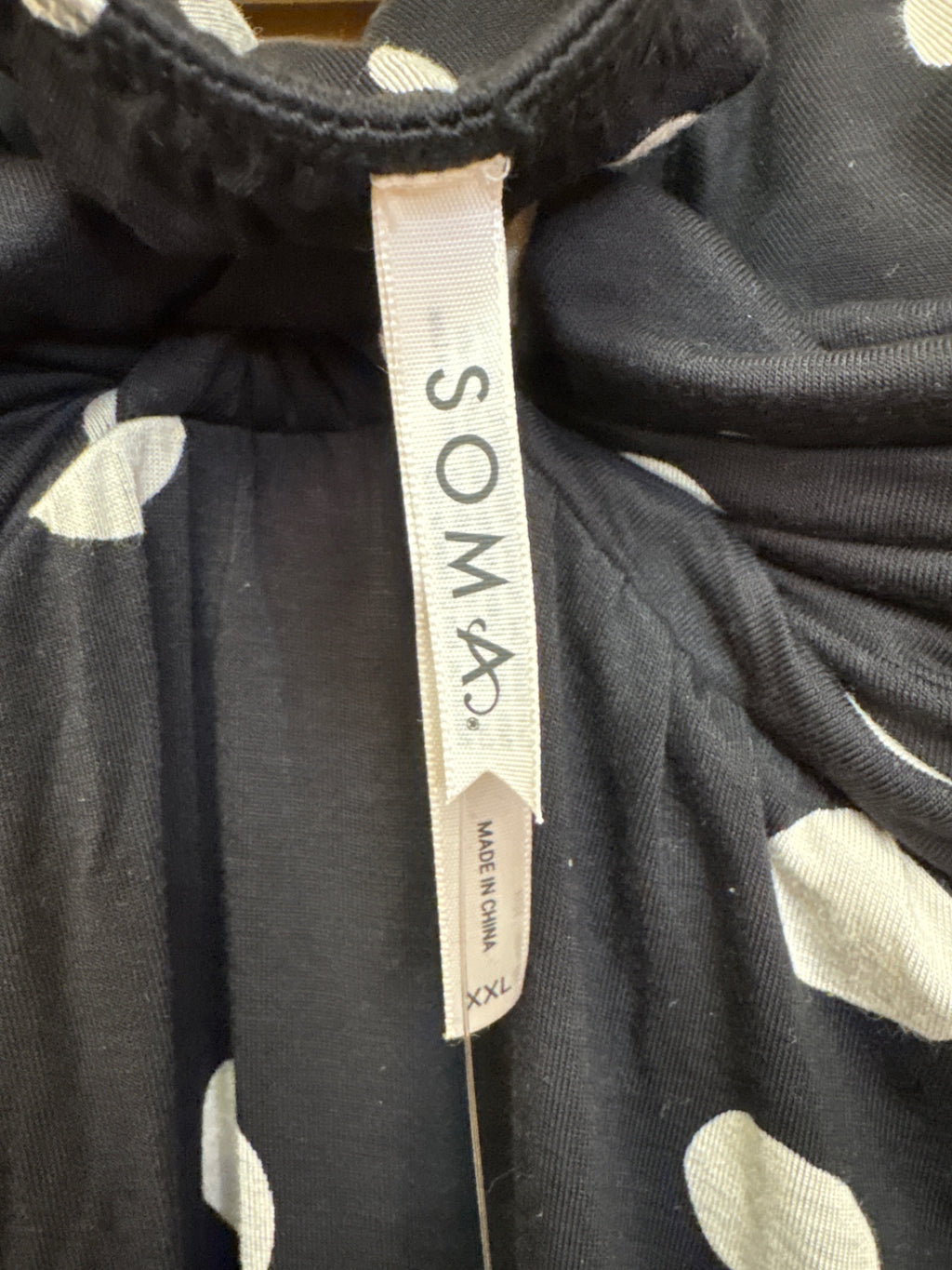NWT Soma Dress Black and white