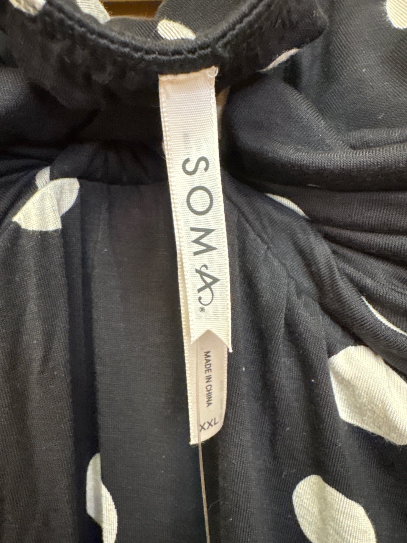 NWT Soma Dress Black and white