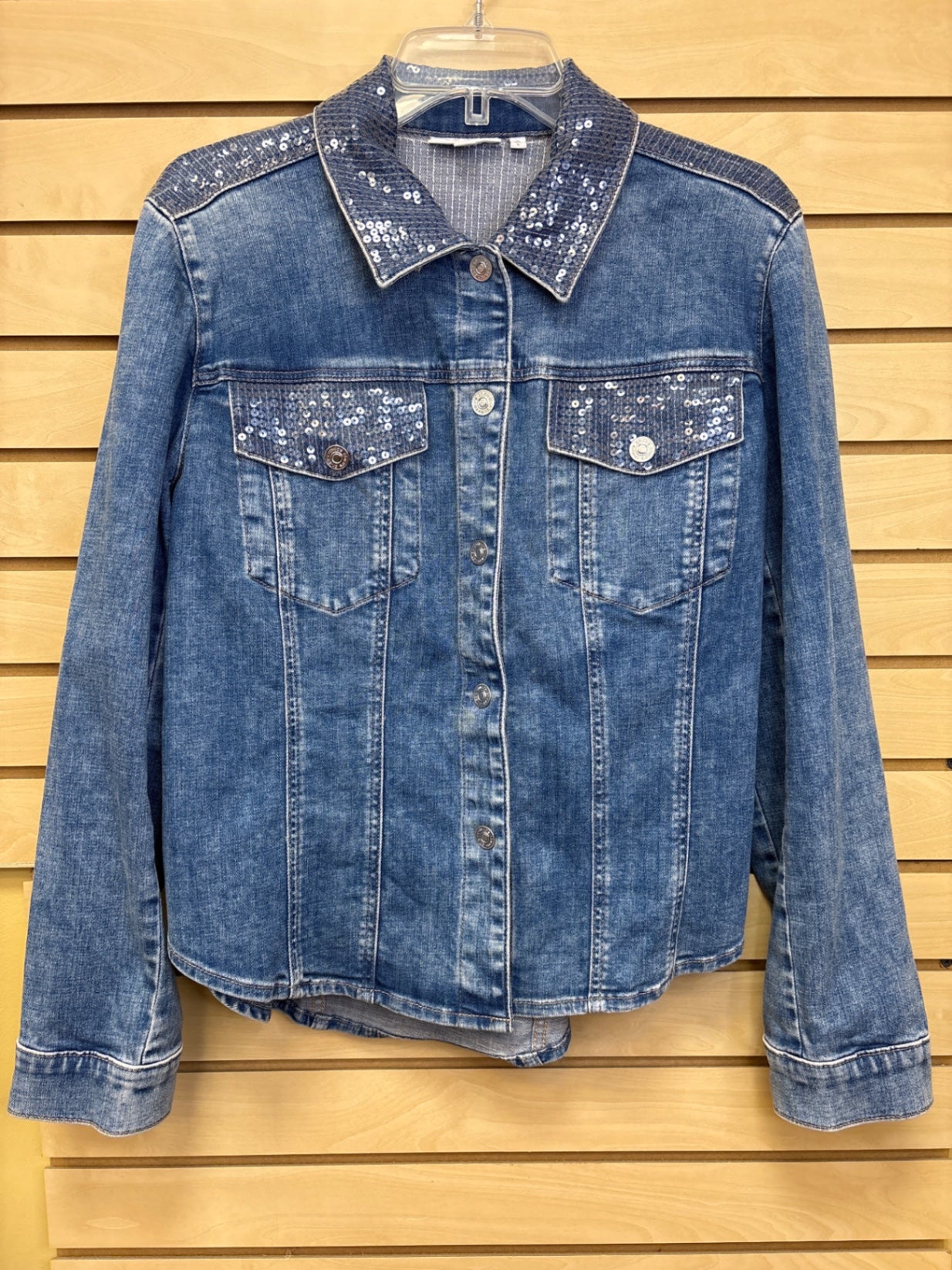 Chico's Denim Jacket Blue