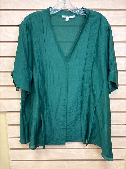 Chico's Blouse Green