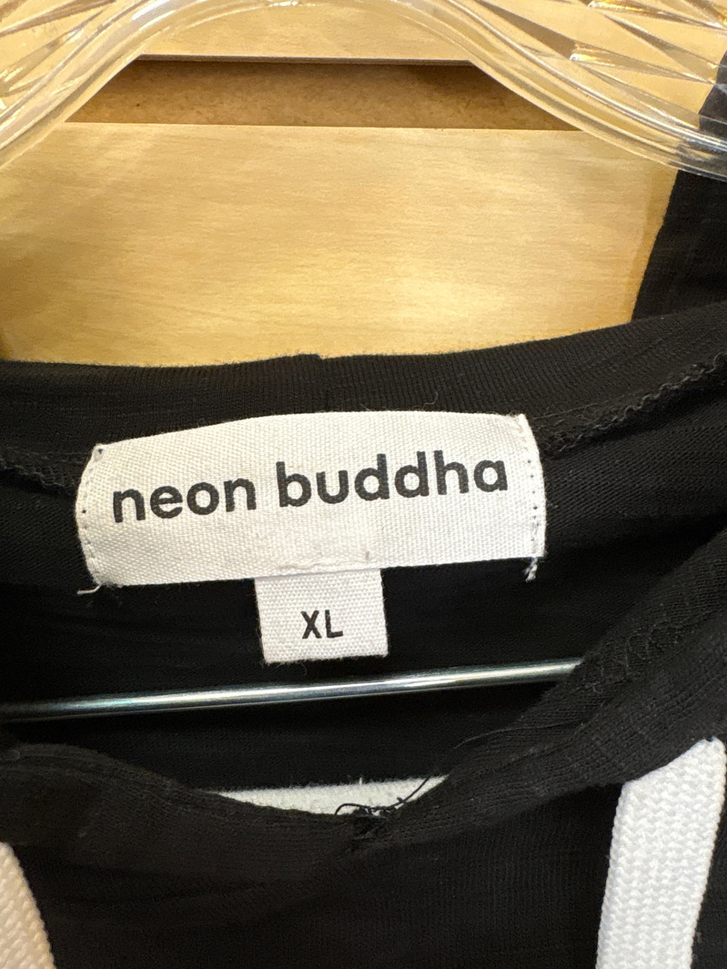 Neon Buddha 2pc Hoodie and Pants Set Black and white