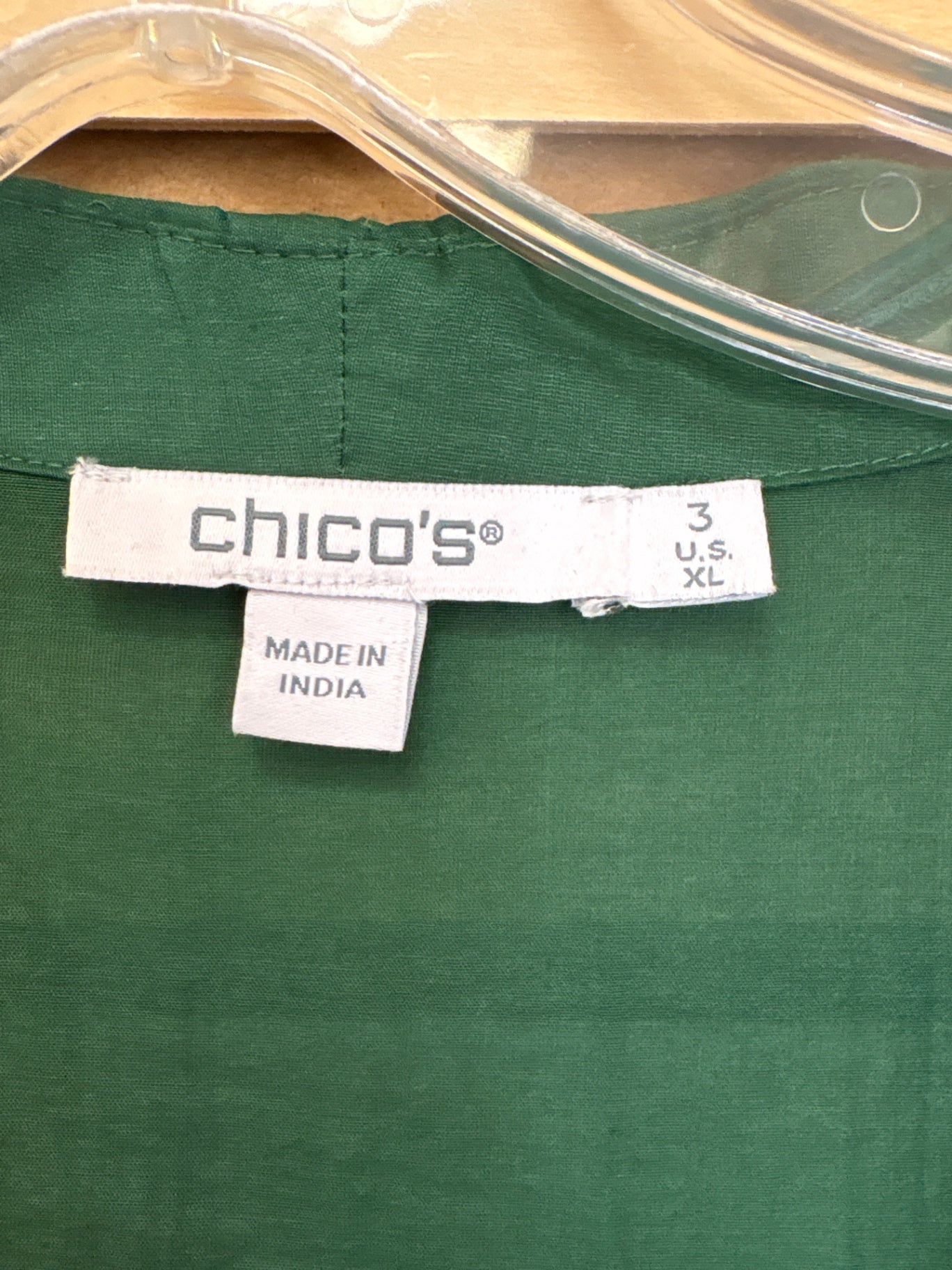 Chico's Blouse Green